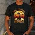 Math Teacher Shirt Math Teachers Love Brains Halloween Math For Men Women Men's Casual T-Shirt Dark Grey