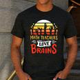 Math Teachers Love Brains Halloween Costume Zombie For Men Women Men's Casual T-Shirt Dark Grey