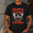 Math Teachers Love Brains Scary Halloween Men Women Men's Casual T-Shirt Dark Grey Math Teachers Love Brains Scary Halloween Men Women Men's Casual T-Shirt Dark Grey