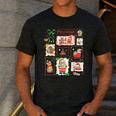 Merry And Bright Christmas Gingerbread Santa Book Teacher Men's Casual T-Shirt Dark Grey Merry And Bright Christmas Gingerbread Santa Book Teacher Men's Casual T-Shirt Dark Grey