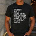 Never Mess With An English Teacher Back To School Men's Casual T-Shirt Dark Grey Never Mess With An English Teacher Back To School Men's Casual T-Shirt Dark Grey