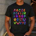 Monster ABC Cute Alphabet Halloween Teacher Costume Kids Men's Casual T-Shirt Dark Grey Monster ABC Cute Alphabet Halloween Teacher Costume Kids Men's Casual T-Shirt Dark Grey