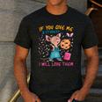 Mouse Teacher If You Give Me A Student I Will Love Them Men's Casual T-Shirt Dark Grey