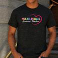 Multilingual Learner Teacher Heart Men's Casual T-Shirt Dark Grey Multilingual Learner Teacher Heart Men's Casual T-Shirt Dark Grey