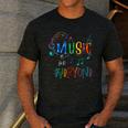 Music Is For Everyone Love For Music Teachers Men's Casual T-Shirt Dark Grey