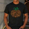 Music Notes Pumpkin Music Teacher Halloween Men's Casual T-Shirt Dark Grey