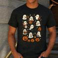 Music Teacher Orchestra Shirt Spooky Halloween Ghost Band Men's Casual T-Shirt Dark Grey