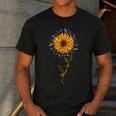 Music Teacher Shirt Sunflower Music Notes Musician Singer Men's Casual T-Shirt Dark Grey Music Teacher Shirt Sunflower Music Notes Musician Singer Men's Casual T-Shirt Dark Grey
