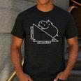 Nerdy Hippotenuse Hypotenuse Hippopotamus Math Teacher Men's Casual T-Shirt Dark Grey