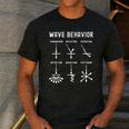 Nerdy Vintage Wave Behavior Physics Science Teacher Geek Men Women Girls Kids Men's Casual T-Shirt Dark Grey