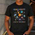 Neurodiversity Is Out Of This World Space Autism Teacher Men's Casual T-Shirt Dark Grey Neurodiversity Is Out Of This World Space Autism Teacher Men's Casual T-Shirt Dark Grey