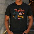 Nopales De Leer Spanish Teacher Maestra Cactus Bilingual Men's Casual T-Shirt Dark Grey