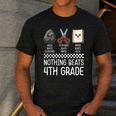 Nothing Beats 4th Grade Back To School Kids Teachers Men's Casual T-Shirt Dark Grey