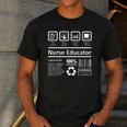 Nurse Educator Shirt Men Women Nursing Instructor Teacher Men's Casual T-Shirt Dark Grey