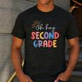 Oh Hey Second Grade First Day Of Teacher Girls Boys Kids Men's Casual T-Shirt Dark Grey