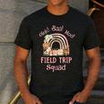 Oink Baa Moo Field Trip Squad Teacher Students Matching Men's Casual T-Shirt Dark Grey
