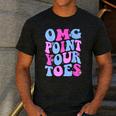 OMG Point Your Toes Dancing Teacher Tap Dancer Dance For Men Women Kids Men's Casual T-Shirt Dark Grey OMG Point Your Toes Dancing Teacher Tap Dancer Dance For Men Women Kids Men's Casual T-Shirt Dark Grey