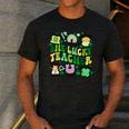 One Lucky Teacher St Patrick's Day Irish Teacher Lucky Era Men's Casual T-Shirt Dark Grey One Lucky Teacher St Patrick's Day Irish Teacher Lucky Era Men's Casual T-Shirt Dark Grey
