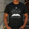 One-More Chapter Wildflower Reading Teacher Library Bookish Men's Casual T-Shirt Dark Grey One-More Chapter Wildflower Reading Teacher Library Bookish Men's Casual T-Shirt Dark Grey