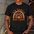 One Thankful Math Teacher Thanksgiving Autumn Fall Rainbow Men's Casual T-Shirt Dark Grey One Thankful Math Teacher Thanksgiving Autumn Fall Rainbow Men's Casual T-Shirt Dark Grey