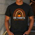 One Thankful Science Teacher Rainbow Boho Fall Thanksgiving Men's Casual T-Shirt Dark Grey One Thankful Science Teacher Rainbow Boho Fall Thanksgiving Men's Casual T-Shirt Dark Grey