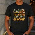 One Thankful Substitute Teacher Turkey Leopard Thanksgiving For Men Women Men's Casual T-Shirt Dark Grey