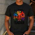 One Thankful Teacher Thanksgiving TurkeyCute Pencil Men's Casual T-Shirt Dark Grey One Thankful Teacher Thanksgiving TurkeyCute Pencil Men's Casual T-Shirt Dark Grey