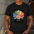 One Thankful Teacher Turkey Pencil Thanksgiving Teachers Men's Casual T-Shirt Dark Grey One Thankful Teacher Turkey Pencil Thanksgiving Teachers Men's Casual T-Shirt Dark Grey