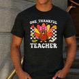 One Thankful Teacher Turkey Thanksgiving Teaching Men's Casual T-Shirt Dark Grey One Thankful Teacher Turkey Thanksgiving Teaching Men's Casual T-Shirt Dark Grey