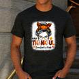 One Thankful Teacher's Aide Messy Bun Thanksgiving Fall Men's Casual T-Shirt Dark Grey One Thankful Teacher's Aide Messy Bun Thanksgiving Fall Men's Casual T-Shirt Dark Grey
