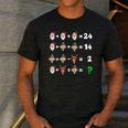 Order Of Operations Quiz Christmas Math Teacher Xmas Math Men's Casual T-Shirt Dark Grey