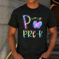 P Is For Pre-K Preschool Teacher Tie Dye Back To School Men's Casual T-Shirt Dark Grey P Is For Pre-K Preschool Teacher Tie Dye Back To School Men's Casual T-Shirt Dark Grey