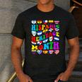 Hispanic Heritage Month 2025 Latino Puerto Rico Teacher Kids Men's Casual T-Shirt Dark Grey