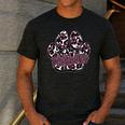 Panthers Paw Print Leopard Maroon Panther Pride Teacher Men's Casual T-Shirt Dark Grey