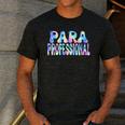 Paraprofessional Groovy Back To School Cute Teachers Women Men's Casual T-Shirt Dark Grey Paraprofessional Groovy Back To School Cute Teachers Women Men's Casual T-Shirt Dark Grey