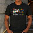 Peace Love Inclusion Sped Squad Special-Ed Teacher Daycare Men's Casual T-Shirt Dark Grey Peace Love Inclusion Sped Squad Special-Ed Teacher Daycare Men's Casual T-Shirt Dark Grey