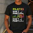 Pilates Instructor Teacher Watercolor Pilates Don't Fart Men Women Kids Men's Casual T-Shirt Dark Grey Pilates Instructor Teacher Watercolor Pilates Don't Fart Men Women Kids Men's Casual T-Shirt Dark Grey
