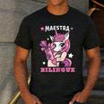 Pink Unicorn Spanish Teacher Regalos Para Bilingue Teacher Men's Casual T-Shirt Dark Grey Pink Unicorn Spanish Teacher Regalos Para Bilingue Teacher Men's Casual T-Shirt Dark Grey