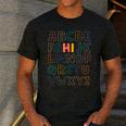 Pre K Kindergarten Hi Alphabet Back To School Teachers Men Women Girls Kids Men's Casual T-Shirt Dark Grey Pre K Kindergarten Hi Alphabet Back To School Teachers Men Women Girls Kids Men's Casual T-Shirt Dark Grey