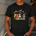 Pre-k Teacher Appreciation Teaching Wildflowers Men's Casual T-Shirt Dark Grey