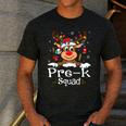 Pre-k Teacher Squad Reindeer Teacher Christmas Men's Casual T-Shirt Dark Grey