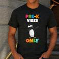 Pre-K Vibes Only Penguin Teachers Kids Back To School Men's Casual T-Shirt Dark Grey Pre-K Vibes Only Penguin Teachers Kids Back To School Men's Casual T-Shirt Dark Grey