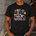 Pre-K Is Out Of This World Space Planets Teacher Men's Casual T-Shirt Dark Grey Pre-K Is Out Of This World Space Planets Teacher Men's Casual T-Shirt Dark Grey