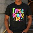 Preppy First Grade Back To School 1st Grade Teacher Girl Kid Men's Casual T-Shirt Dark Grey Preppy First Grade Back To School 1st Grade Teacher Girl Kid Men's Casual T-Shirt Dark Grey