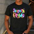Preppy Seventh Grade Back To School 7th Grade Teachers Girls Men's Casual T-Shirt Dark Grey Preppy Seventh Grade Back To School 7th Grade Teachers Girls Men's Casual T-Shirt Dark Grey