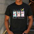 Preppy Silly Teacher Goose Build Character Back To School Men's Casual T-Shirt Dark Grey Preppy Silly Teacher Goose Build Character Back To School Men's Casual T-Shirt Dark Grey