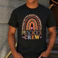 Preschool Crew Cute Leopard Rainbow Back To School Teachers Men's Casual T-Shirt Dark Grey Preschool Crew Cute Leopard Rainbow Back To School Teachers Men's Casual T-Shirt Dark Grey