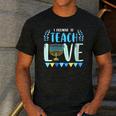 I Promise To Teach Love Hanukkah Chanukah Jewish Teacher Men's Casual T-Shirt Dark Grey I Promise To Teach Love Hanukkah Chanukah Jewish Teacher Men's Casual T-Shirt Dark Grey