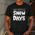 Proud Supporter Of Snow Days Teacher Christmas Men Women Men's Casual T-Shirt Dark Grey