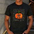 Pumpkin Pi Math Teacher Halloween Pumpkin Pi Men's Casual T-Shirt Dark Grey
